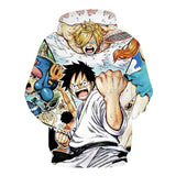 One Piece Anime Monkey D Luffy 8 Cosplay Unisex 3D Printed Hoodie Pullover Sweatshirt