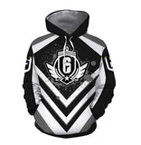 Tom Clancy's Rainbow Six Siege Game Logo Unisex Adult Cosplay 3D Print Jacket Sweatshirt