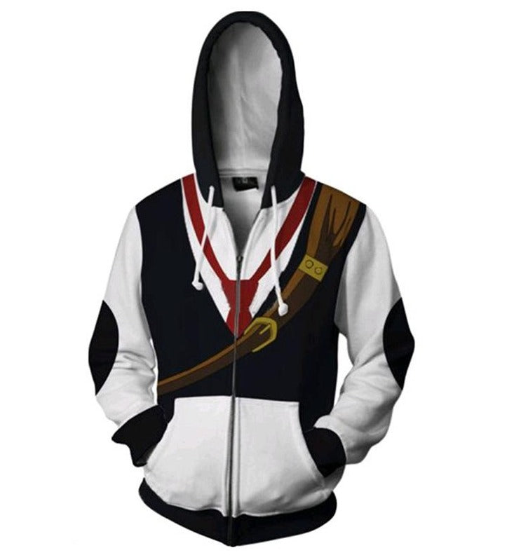 The Seven Deadly Sins Game Meliodas Cosplay Unisex 3D Printed Hoodie Sweatshirt Jacket With Zipper