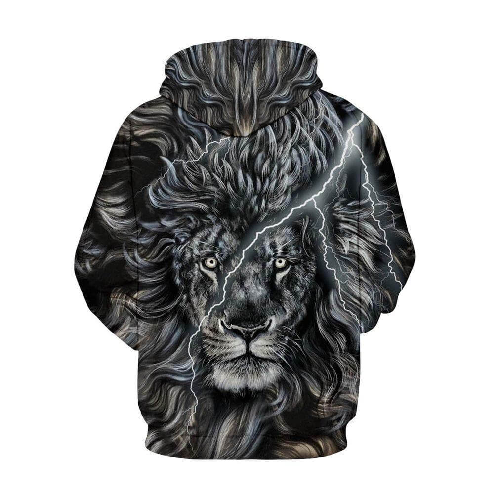 Animal Cool Black African Lion Unisex Adult Cosplay 3D Print Jacket Sweatshirt