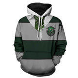 Harry Potter Movie Hogwarts School Salazar Slytherin Snake Stripe Unisex Adult Cosplay 3D Printed Hoodie Pullover Sweatshirt