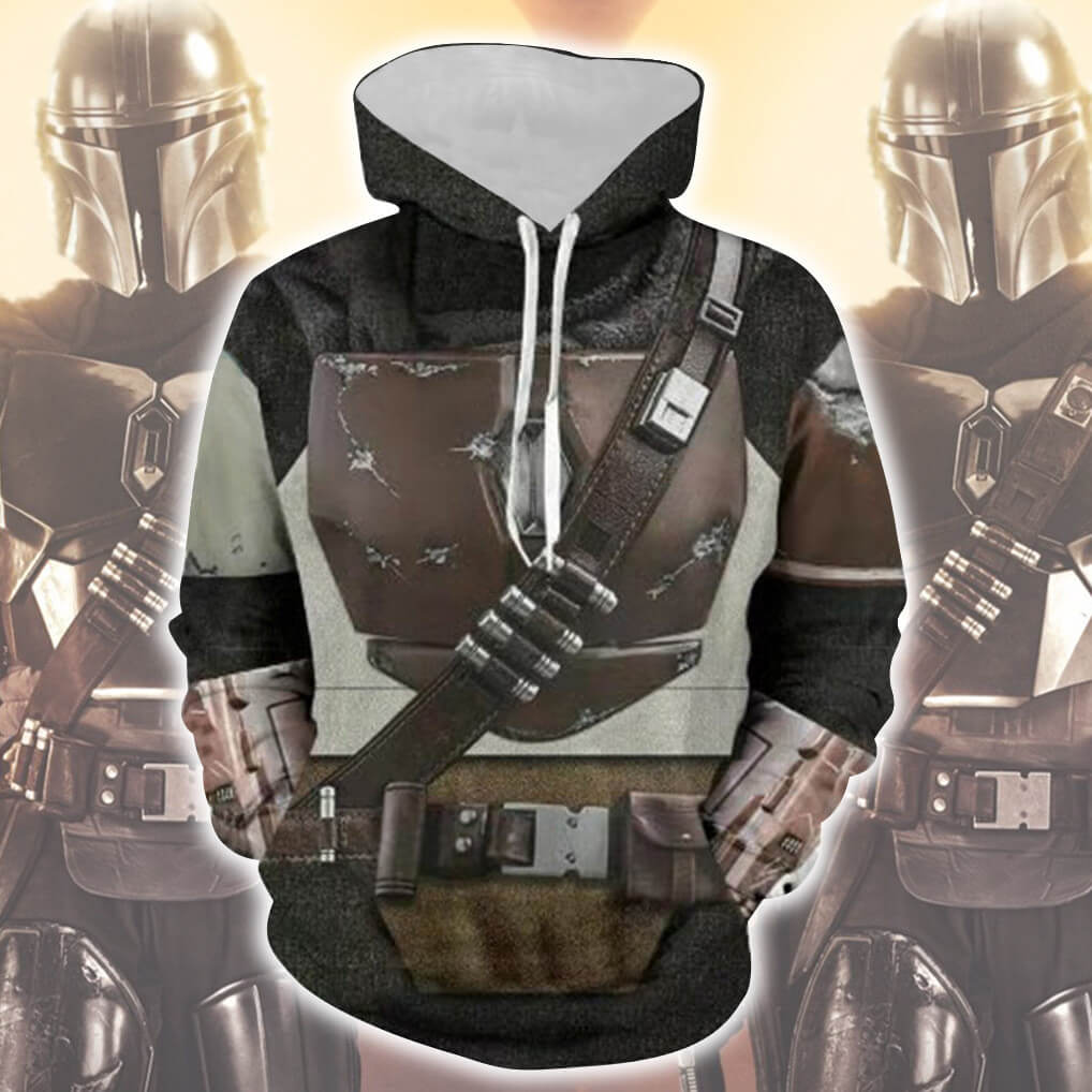 Star Wars Movie The Mandalorian Cosplay Unisex 3D Printed Hoodie Sweatshirt Pullover