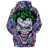 Joker Movie Arthur Clown 12 Unisex Adult Cosplay 3D Printed Hoodie Pullover Sweatshirt
