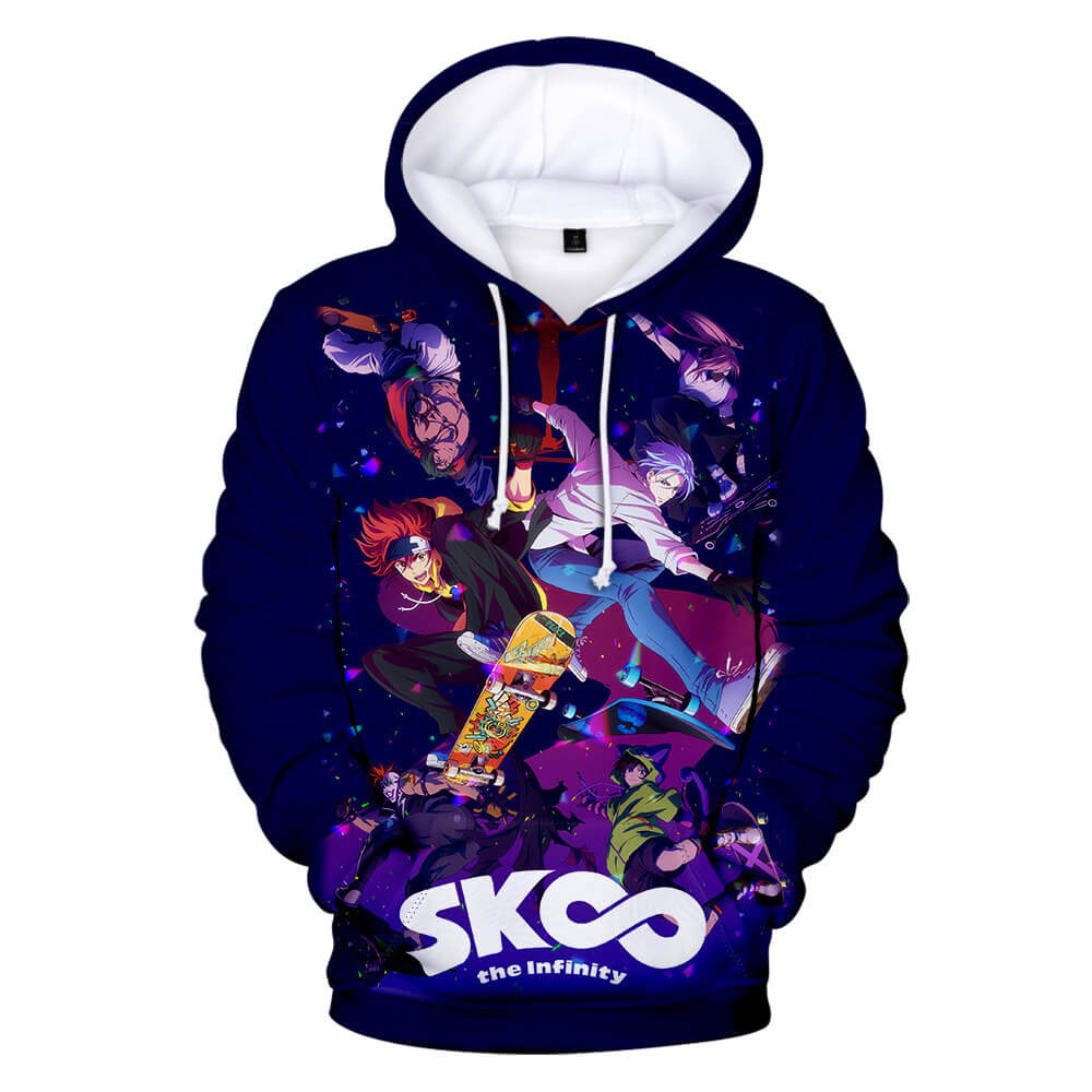 SK¡Þ Anime SK8 the Infinity Hardcore Skaters Unisex Adult Cosplay 3D Print Hoodie Pullover Sweatshirt