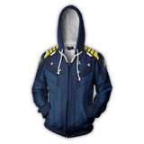 Star Trek Spock Kirk Captain Blue Movie Unisex 3D Printed Hoodie Sweatshirt Jacket With Zipper