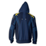Star Trek Spock Kirk Captain Blue Movie Unisex 3D Printed Hoodie Sweatshirt Jacket With Zipper