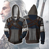 The Witcher Geralt Game Unisex 3D Printed Hoodie Sweatshirt Jacket With Zipper