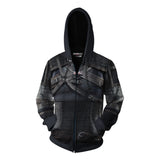 The Witcher Geralt Game Black Unisex 3D Printed Hoodie Sweatshirt Jacket With Zipper