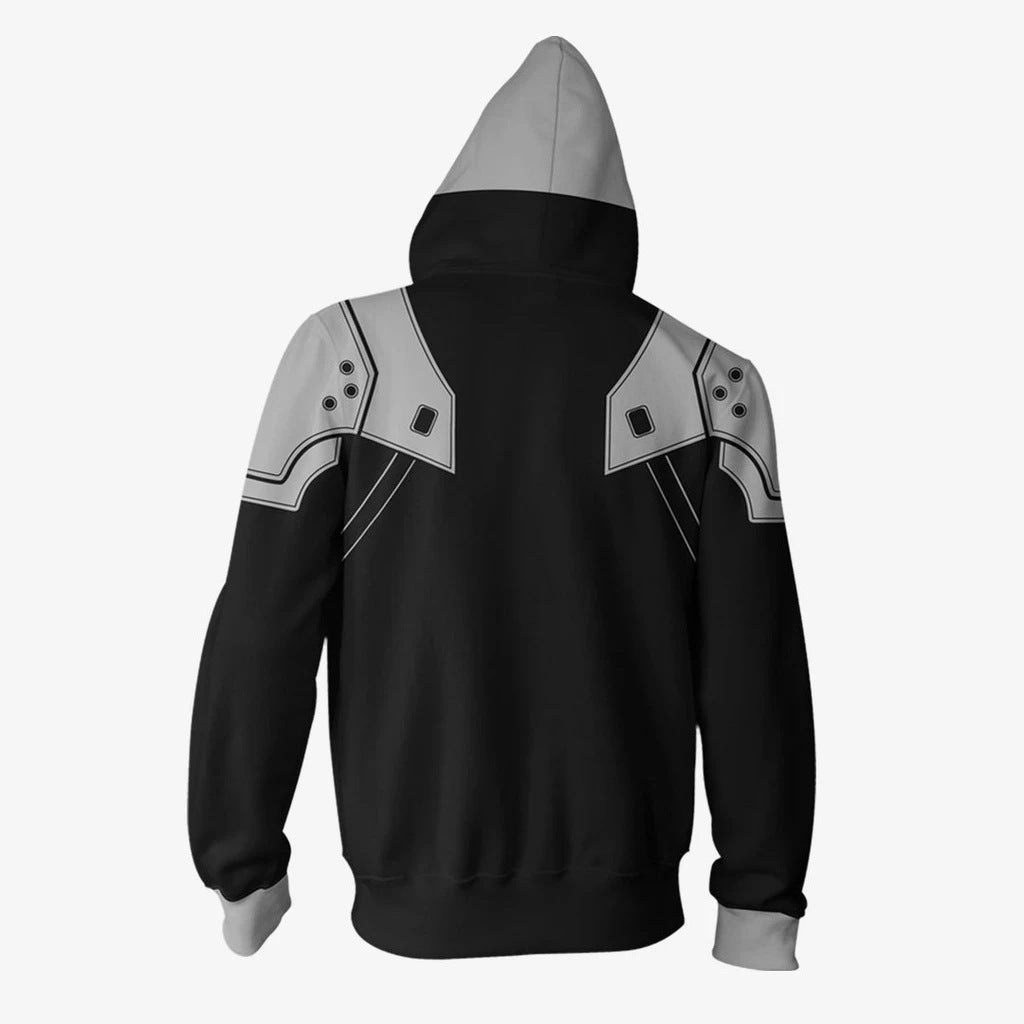 Final Fantasy VII 7 Remake Cloud Strife Sephiroth Game Unisex 3D Printed Hoodie Sweatshirt Jacket With Zipper