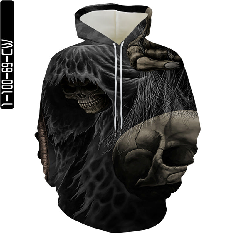 Skull Man Windbreaker Movie Cosplay Unisex 3D Printed Hoodie Sweatshirt Pullover