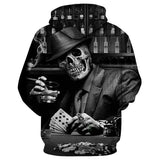 Black Suit Skull Man Head Movie Cosplay Unisex 3D Printed Hoodie Sweatshirt Pullover