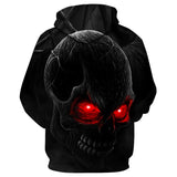 Black Big Skull Man Head Red Eyes Shining Movie Cosplay Unisex 3D Printed Hoodie Sweatshirt Pullover