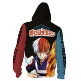 New My Hero Academy Anime Tetsutetsu Unisex 3D Printed Hoodie Sweatshirt Jacket With Zipper