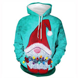 2022 New Christmas Carnival Night Cartoon Cute Snowman Santa Unisex Adult Cosplay 3D Print Jacket Sweatshirt