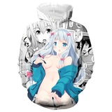 2022 New Eromanga Sensei Novel Sexy Izumi Sagiri Unisex Adult Cosplay 3D Print Hoodies Pullover Sweatshirt