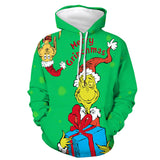 2022 New Merry Christmas Santa Sew Flag Ice Snowman Unisex Adult Cosplay 3D Print Jacket Sweatshirt