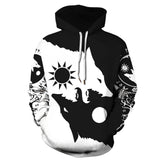 2022 Viking Wolf Pattern Symbol Tattoo New Unisex Adult Cosplay 3D Print Hoodie Pullover Sweatshirt