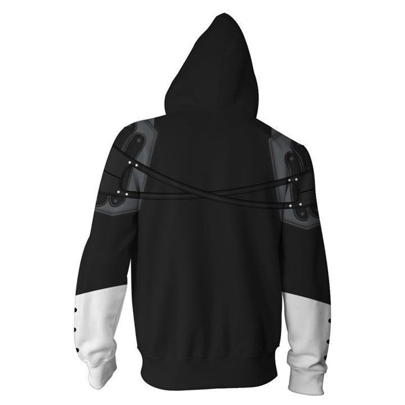 Kingdom Hearts Game Master Xehanort Cosplay Unisex 3D Printed Hoodie Sweatshirt Jacket With Zipper