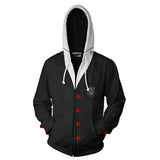 Persona 5 Game Ren Amamiya Black Cosplay Unisex 3D Printed Hoodie Sweatshirt Jacket With Zipper