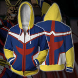 Boku No Hero Academia My Hero Academia All Might Hooded Jacket Sweatshirt