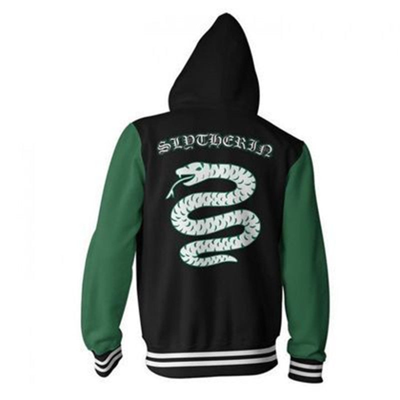 New Harry Potter and the Chamber of Secrets Movie Adult Cosplay Unisex 3D Printed Hoodie Pullover Sweatshirt Jacket With Zipper