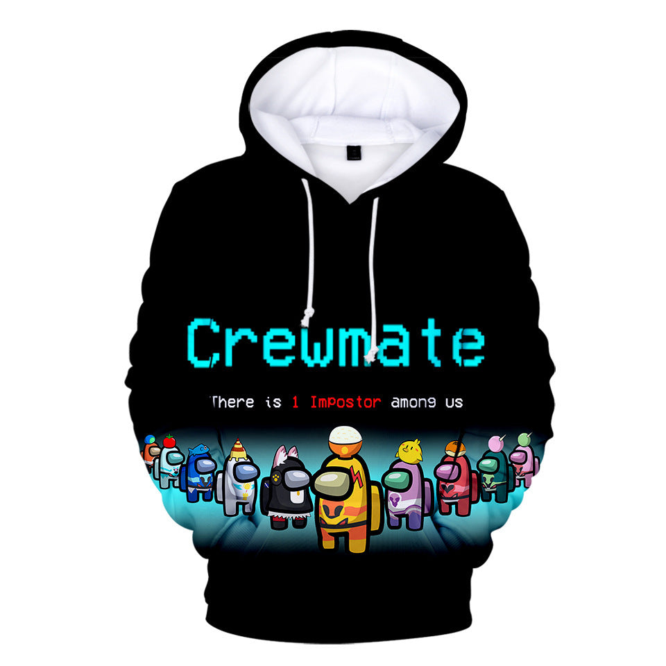 Adult Style-12 Impostor Crewmate Among Us Cartoon Game Unisex 3D Printed Hoodie Pullover Sweatshirt