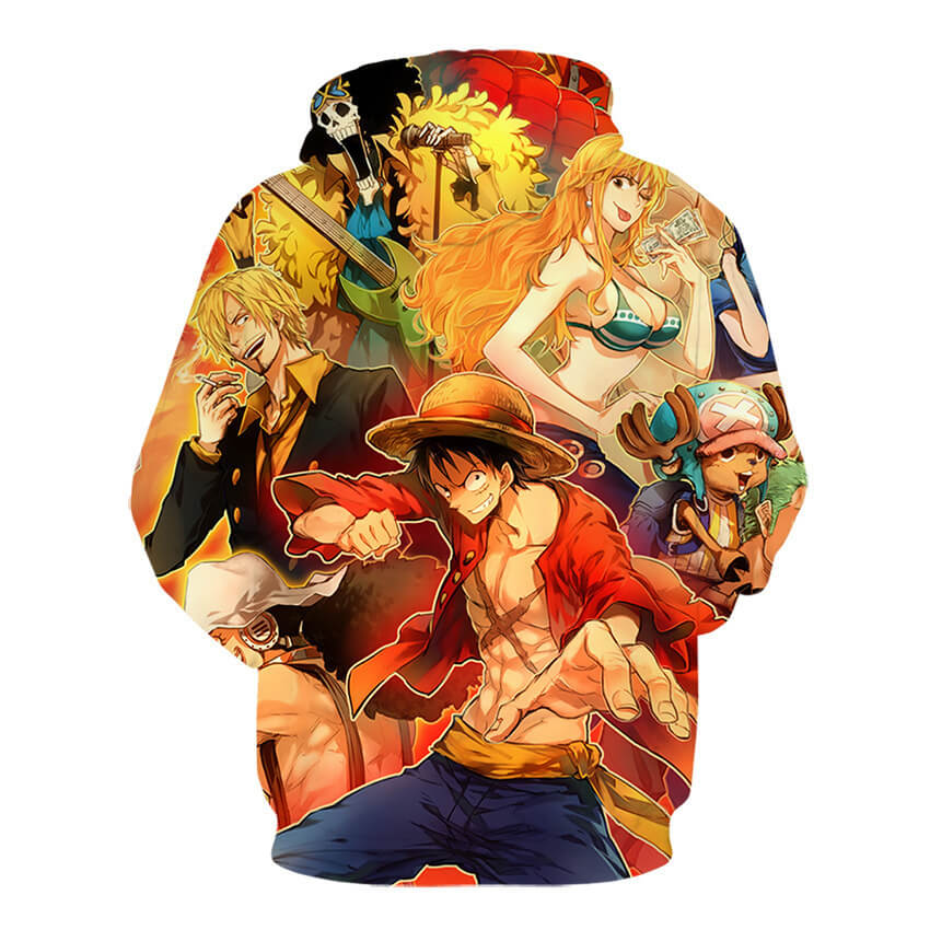 One Piece Anime Monkey D Luffy 13 Cosplay Unisex 3D Printed Hoodie Pullover Sweatshirt