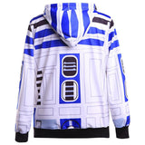 Unisex BB-8 Hoodies Star Wars Pullover 3D Print Jacket Sweatshirt