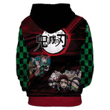Unisex Demon Slayer: Kimetsu no Yaiba Hoodies Pullover 3D Print Jacket Sweatshirt