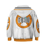 Kids Star Wars Movie BB-8 Rolling Droid Cosplay 3D Printed Hoodie Pullover Sweatshirt