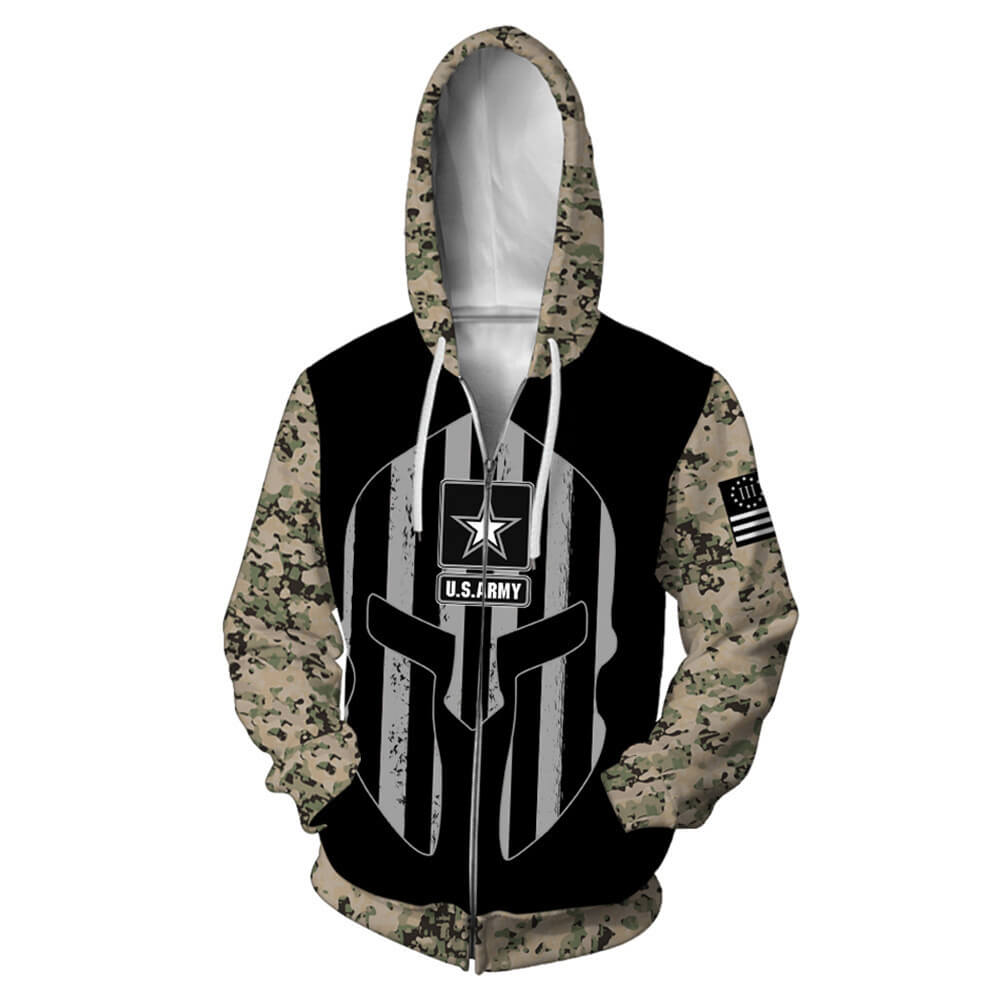 Skull Zip Up Hoodie Mens Unisex Adult Cosplay 3D Print Sweatshirt Jacket