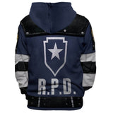 Resident Evil Biohazard Game Raccoon Police Department RPD Uniform Unisex Adult Cosplay 3D Printed Hoodie Pullover Sweatshirt