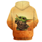 Star Wars Movie Grand Master of Jedi Order Yoda 3 Unisex Adult Cosplay 3D Print Hoodie Pullover Sweatshirt