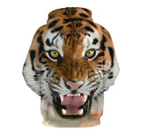 Animal Open Mouth Fierce Tiger Unisex Adult Cosplay 3D Print Jacket Sweatshirt