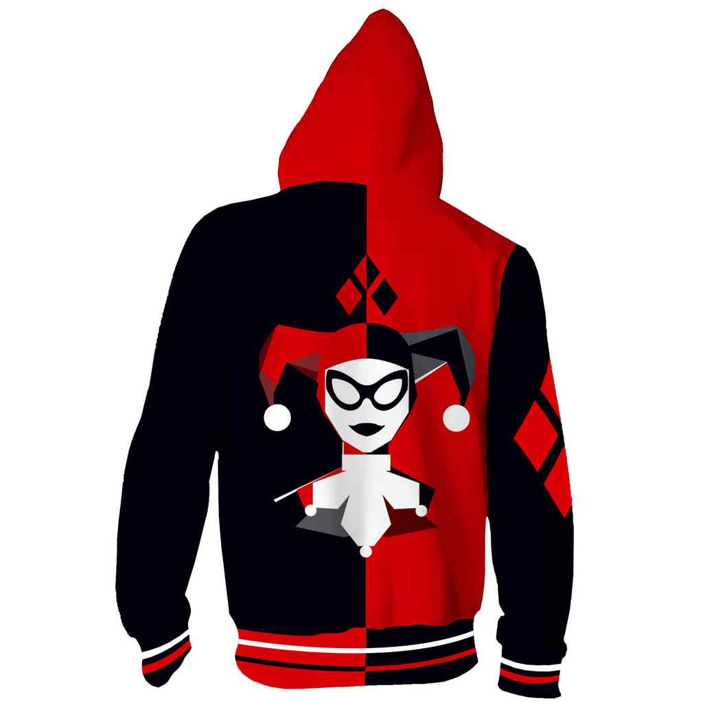 Suicide Squad Movie Harleen Quinzel Harley Quinn 4 Unisex Adult Cosplay 3D Printed Hoodie Pullover Sweatshirt