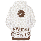 Animal Crossing: New Horizons Game Tom Nook Tanuki Raccoon Brown Unisex Adult Cosplay 3D Print Hoodie Pullover Sweatshirt