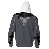 Fire Emblem Three Houses Game Edelgard von Hresvelg King of Delusion Unisex Adult Zip Up 3D Print Hoodies Jacket Sweatshirt