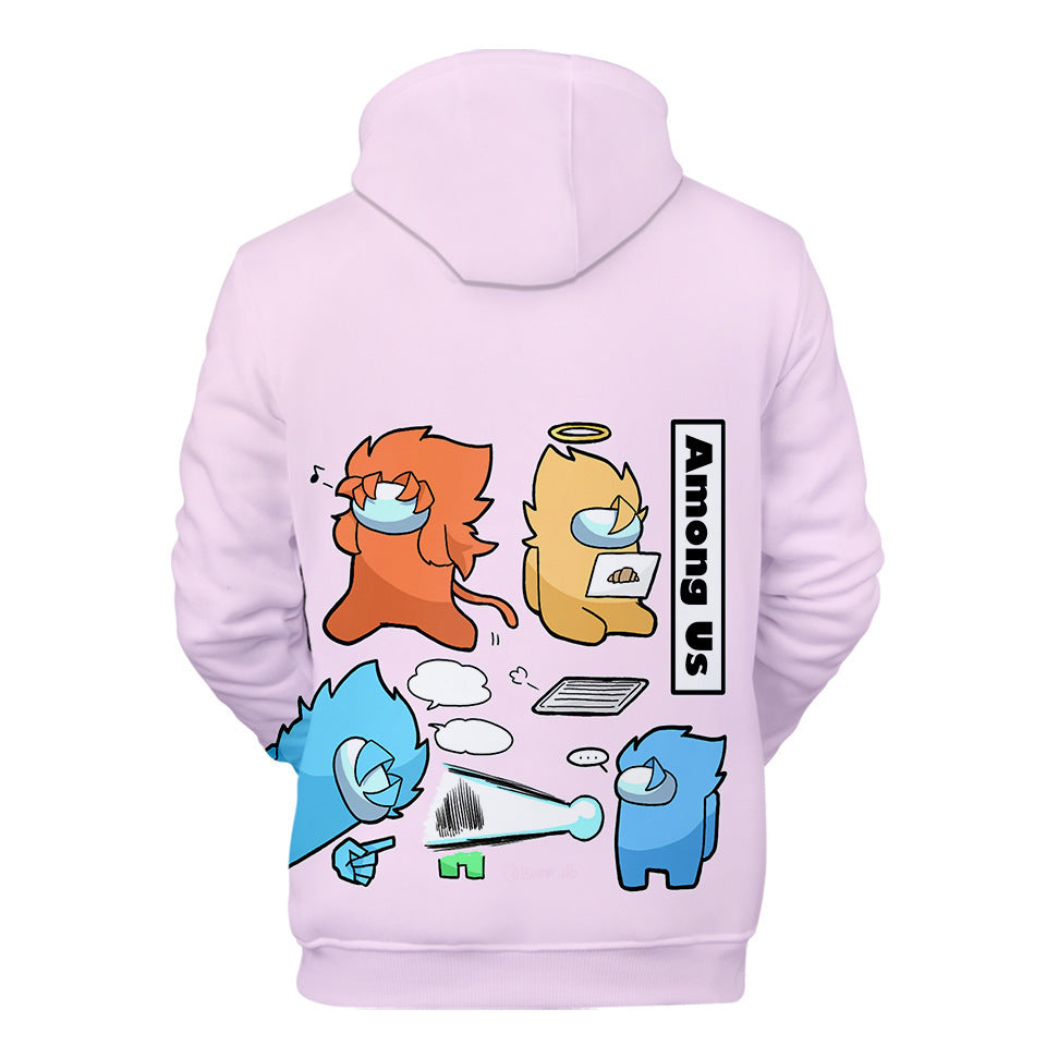 Adult Style-16 Impostor Crewmate Among Us Cartoon Game Unisex 3D Printed Hoodie Pullover Sweatshirt