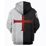 Knights Templar Ordre du Temple Red Cross 11 Unisex Adult Cosplay 3D Printed Hoodie Pullover Sweatshirt