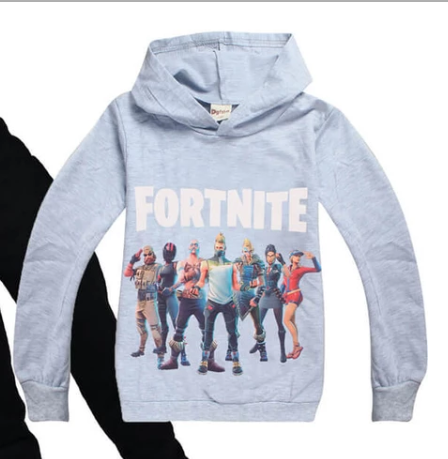Fortnite Print Long Sleeve Pullover And Top with  Pants Set for Kids