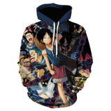 One Piece Anime Monkey D Luffy 18 Unisex Adult Cosplay 3D Printed Hoodie Pullover Sweatshirt