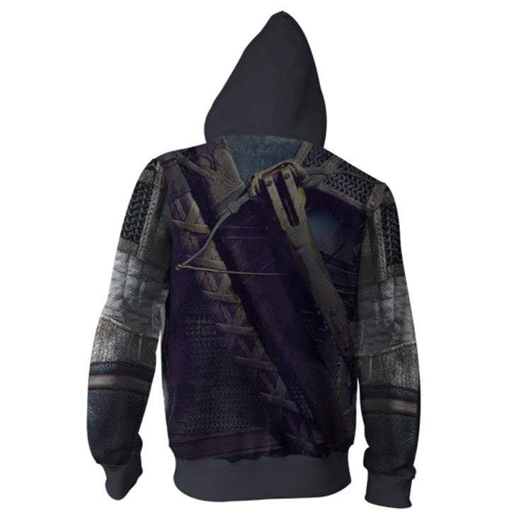 Wizard Series Black Demon Hunter Geralt Game Unisex 3D Printed Hoodie Sweatshirt Pullover