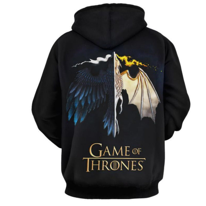 Game of Thrones TV Night King Dragon Cosplay Unisex 3D Printed Hoodie Sweatshirt Pullover