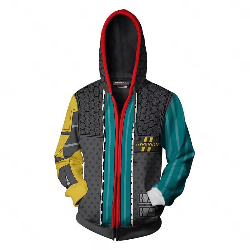 Borderlands HYPERION Game Unisex 3D Printed Hoodie Sweatshirt Jacket With Zipper