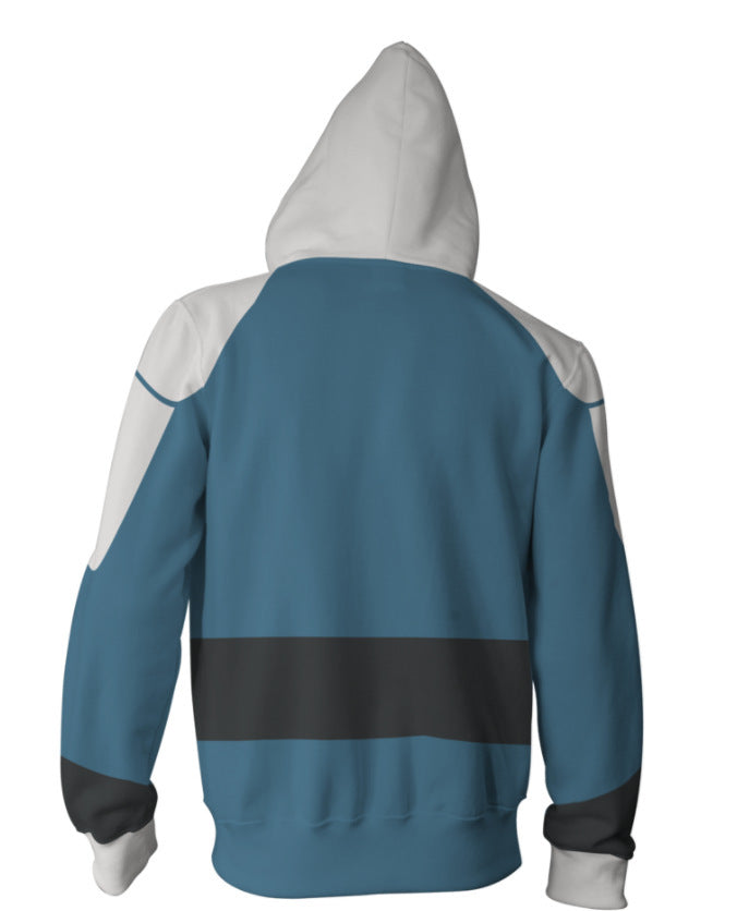 Gundam Seed Anime Andrew Waltfeld Cosplay Unisex 3D Printed Hoodie Sweatshirt Jacket With Zipper