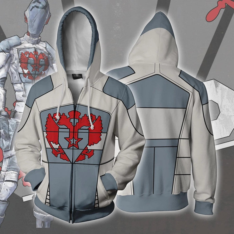 Borderlands Game Jello Unisex 3D Printed Hoodie Sweatshirt Jacket With Zipper