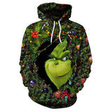 Green Haired Grinch Funny Icon 4 Anime Unisex 3D Printed Hoodie Pullover Sweatshirt