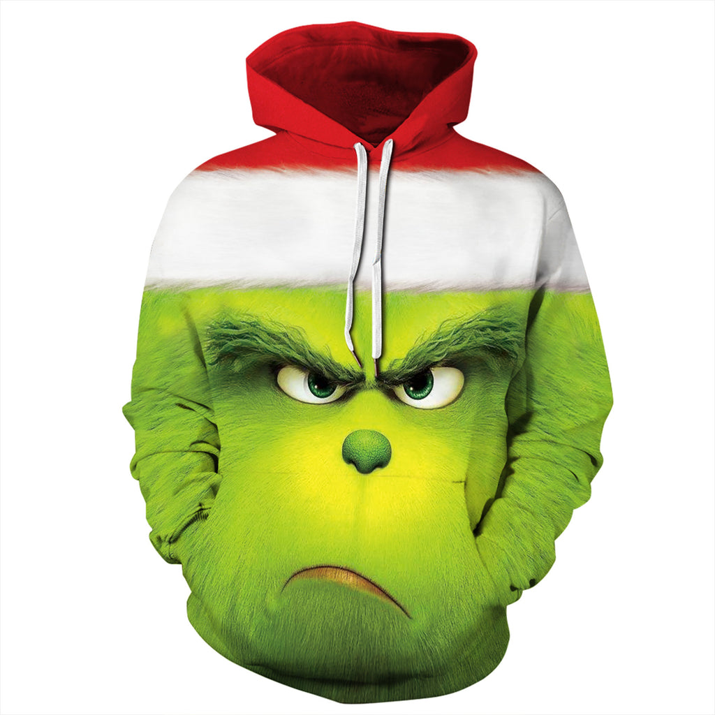 Green Haired Grinch Icon 1 Anime Unisex 3D Printed Hoodie Pullover Sweatshirt