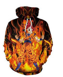 Dragon Ball Son Gokū Explosion Anime Unisex 3D Printed Hoodie Pullover Sweatshirt