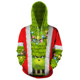 Green Haired Grinch Funny Icon 7 Anime Unisex 3D Printed Hoodie Pullover Sweatshirt